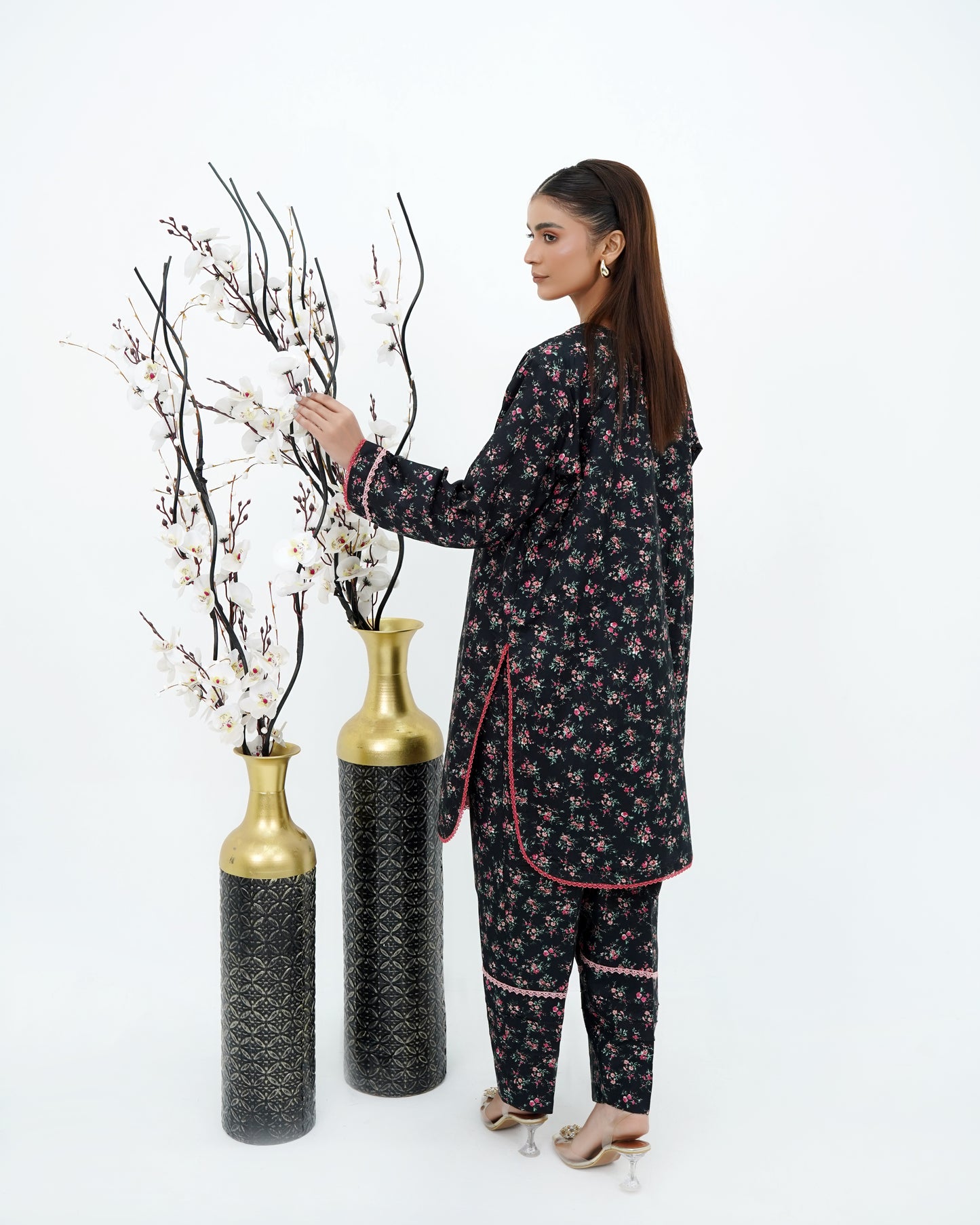 Premium 2-Piece Poly Cotton Farshi Shalwar Suit