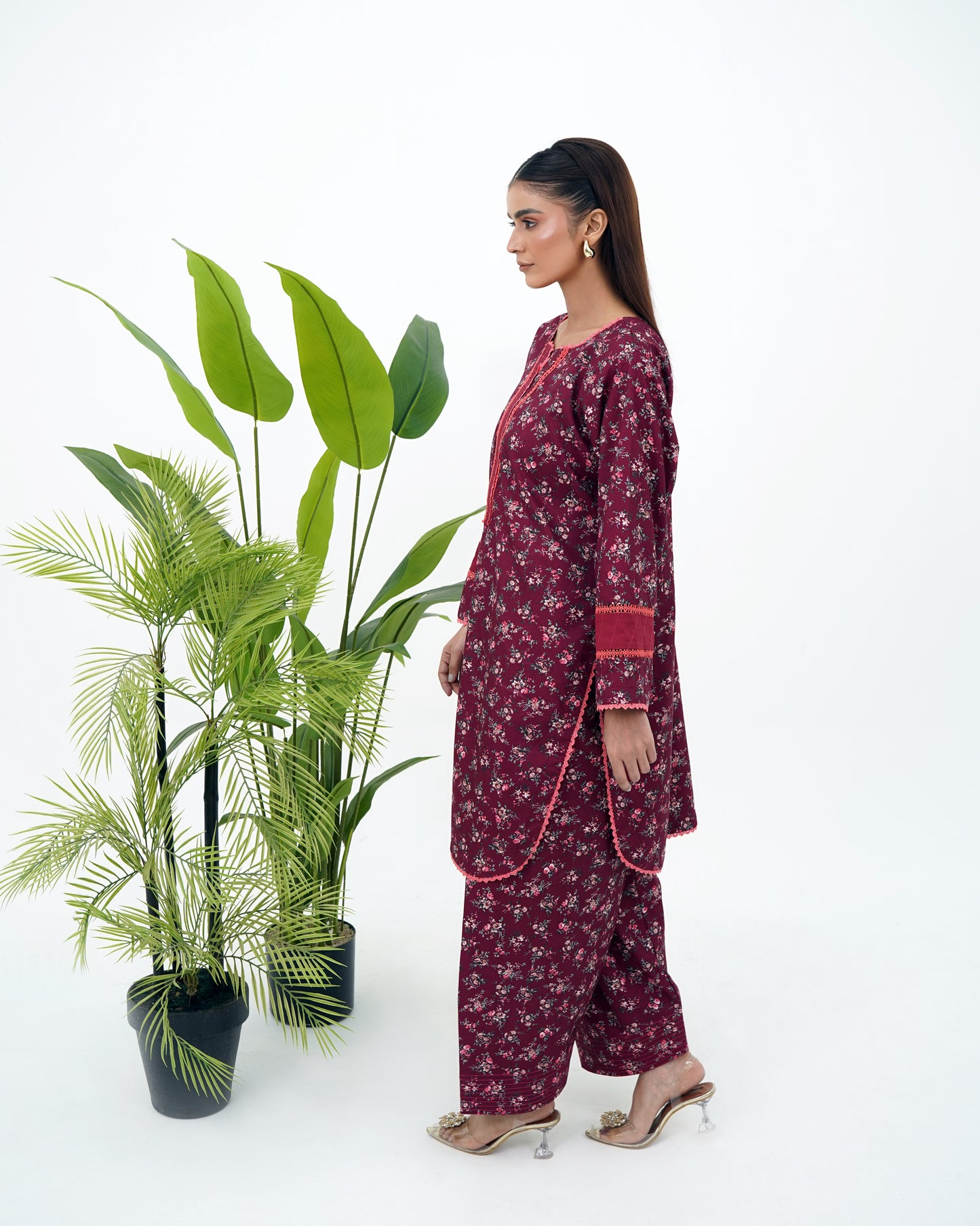 Premium 2-Piece Poly Cotton Farshi Shalwar Suit