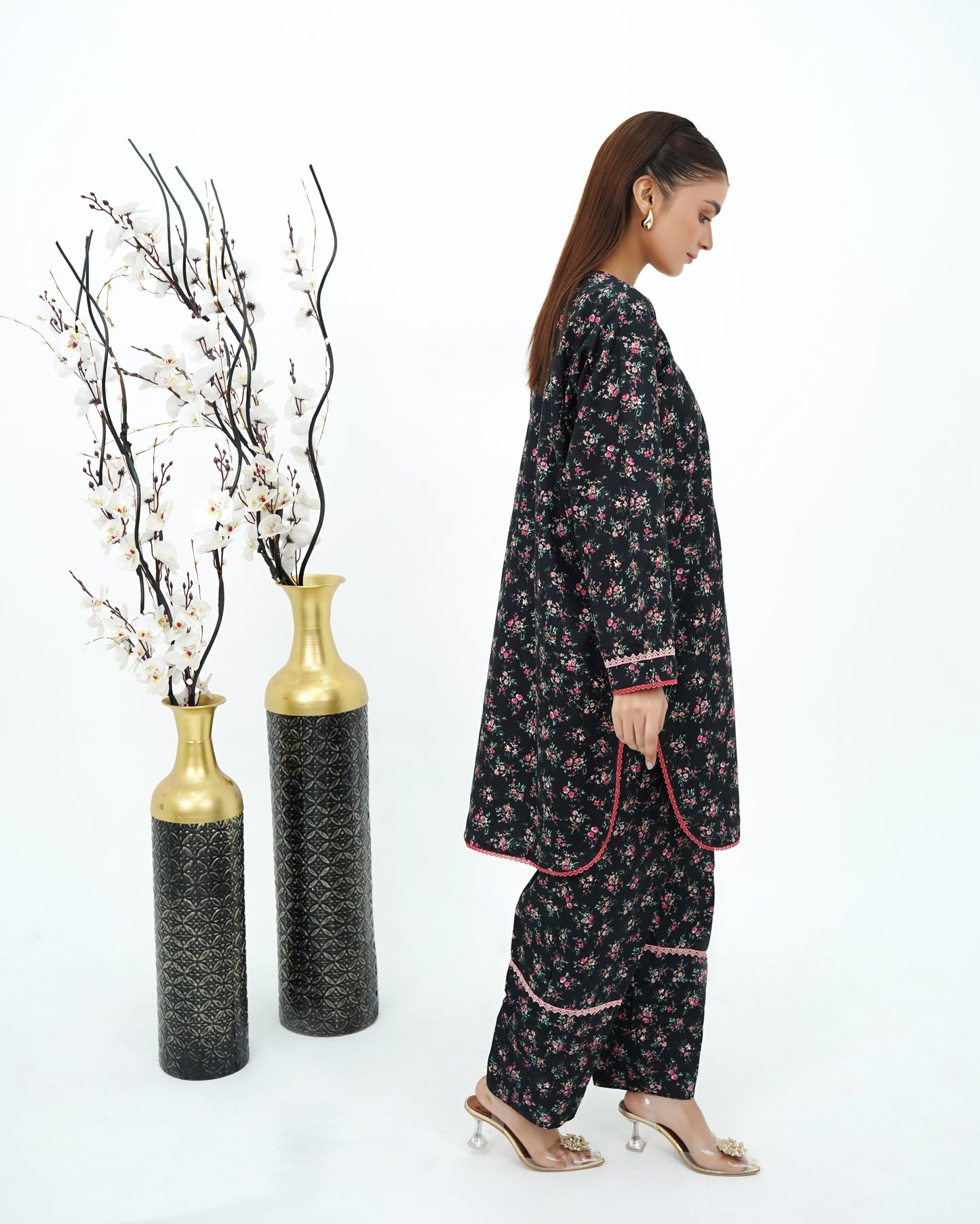 Premium 2-Piece Poly Cotton Farshi Shalwar Suit