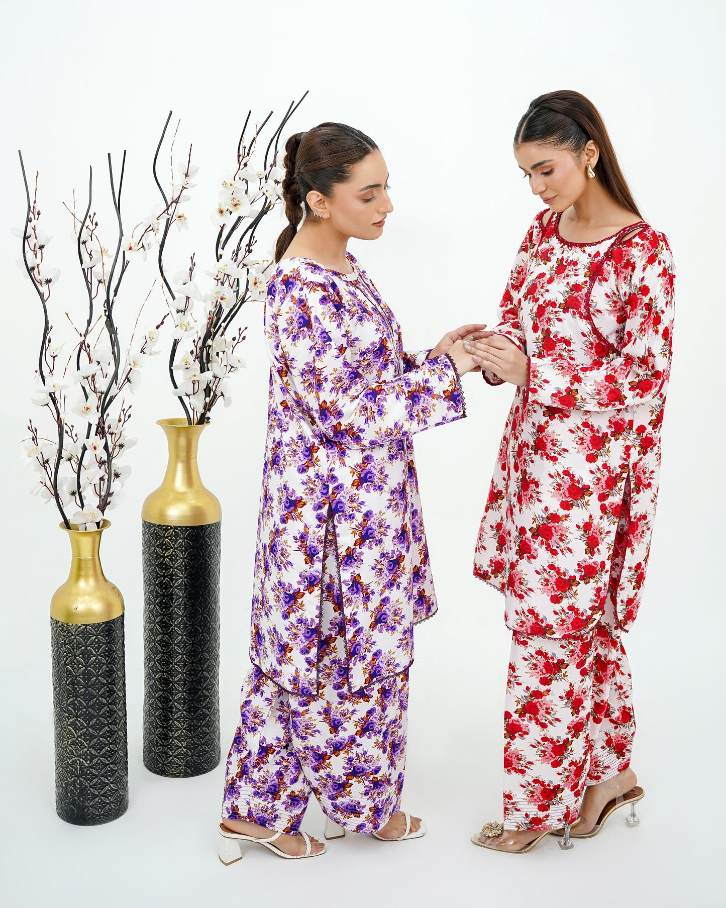 Premium 2-Piece Poly Cotton Farshi Shalwar Suit